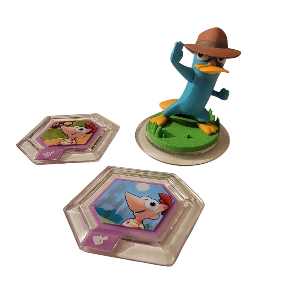 (3) PHINEAS & FERB Disney Infinity Figure Disc Lot